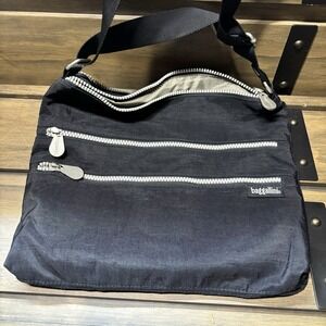 Baggallini Crossbody Bag‎ Travel Purse Handbag Zipper Pocket Detail Black Medium